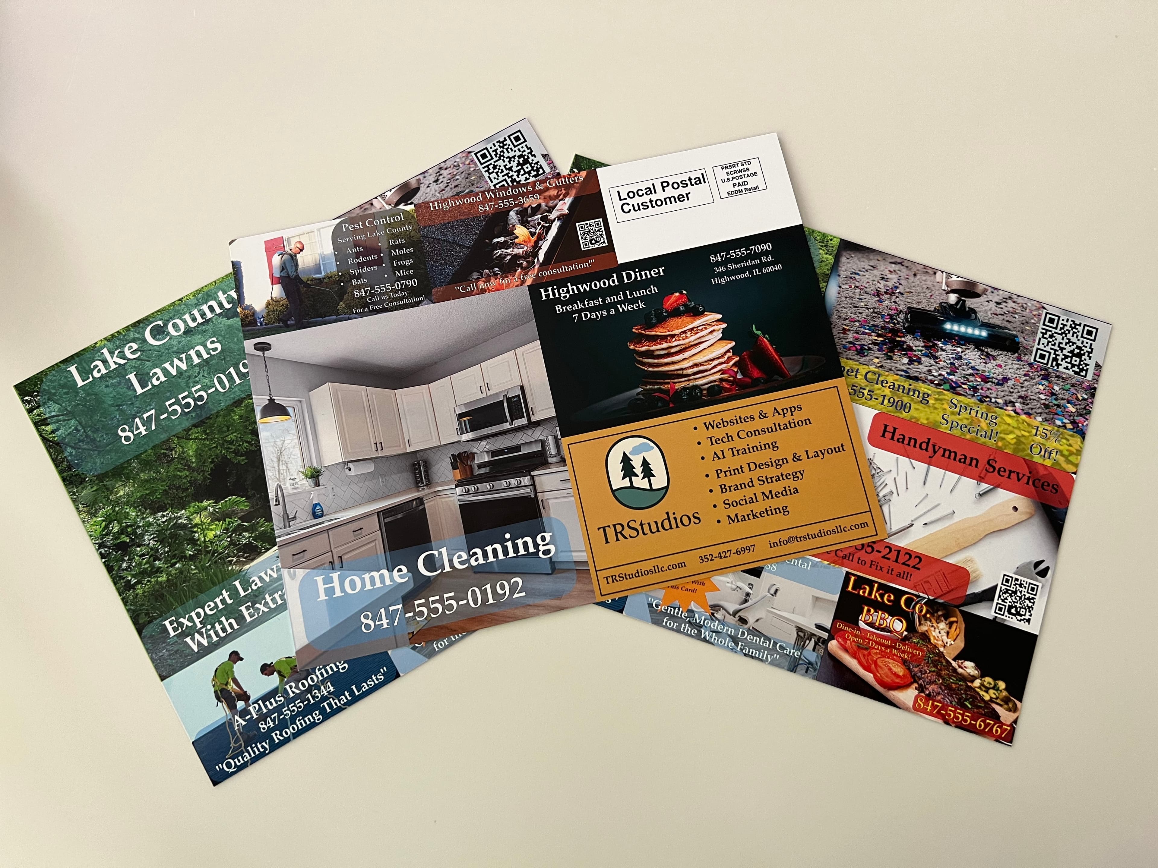 Stack showing both sides of the co-op mailer
